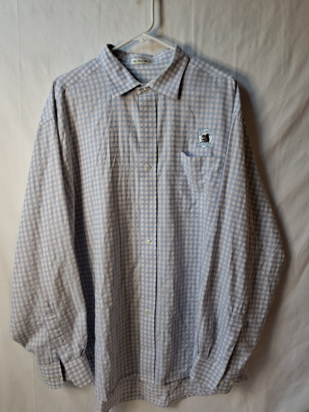 Fairway‎ & Greene 2007 US OPEN Light Blue and White Gingham Dress Shirt